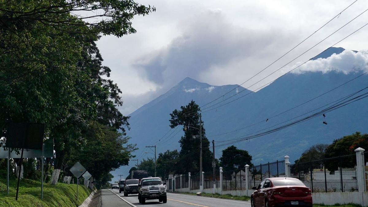The Fuego volcano spews ashes, as seen from Alotenango, Sacatepequez departament, 65 km southeast of Guatemala City. Credit: AFP Photo