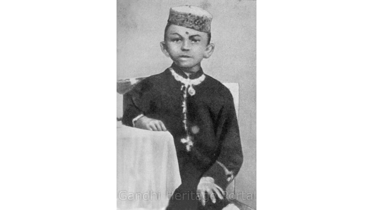 A young Mohandas Karamchand Gandhi at Porbandar, Gujarat. Credit: www.gandhi.gov.in
