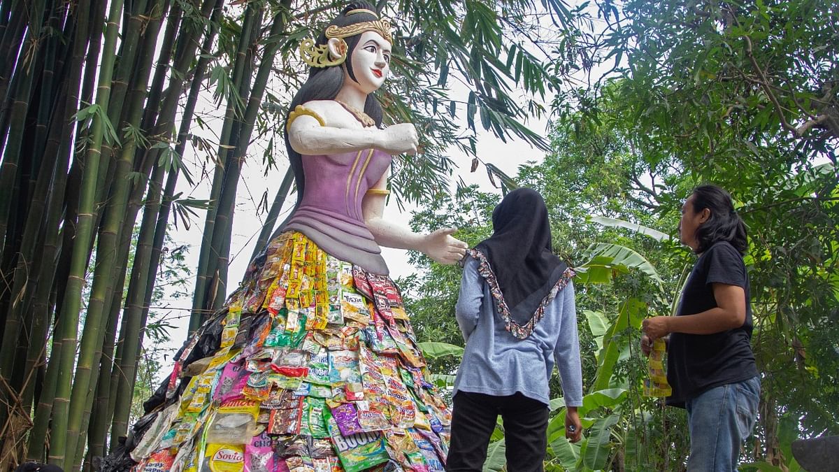 Museum constructed with plastic waste in Gresik regency near Surabaya. Credit: Reuters Photo
