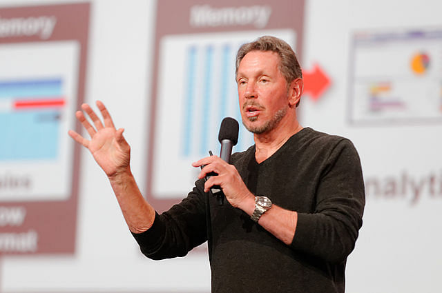 Rank 8 | Eight on the $100 billion club list is Oracle founder Larry Ellison, whose estimated net worth is $108.3 billion. Credit: Wikimedia Commons