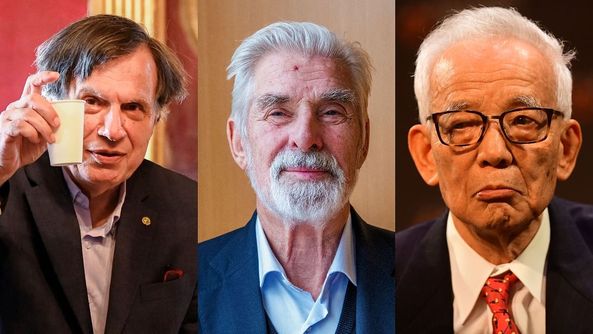 Giorgio Parisi, Syukuro Manabe and Klaus Hasselmann won the physics gong for their work deciphering chaotic climate. Credit: AFP Photo