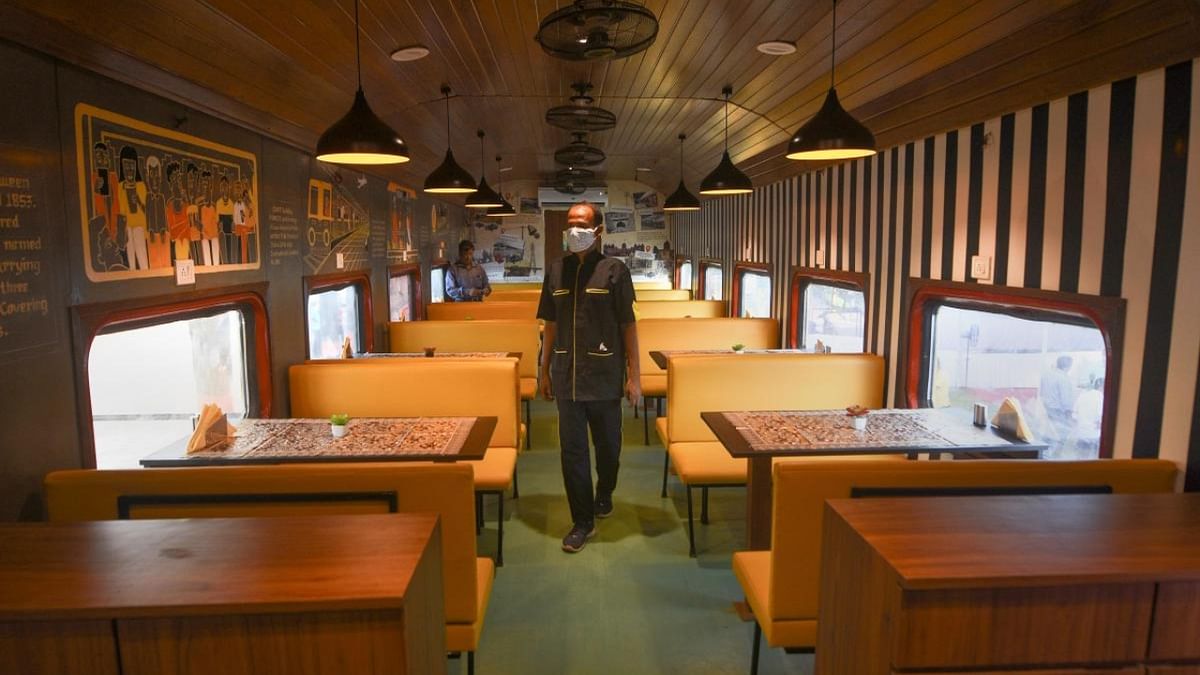 The restaurant will be a fine-dining place offering a unique experience to diners and will accommodate 40 patrons inside the coach with 10 tables. Credit: PTI Photo