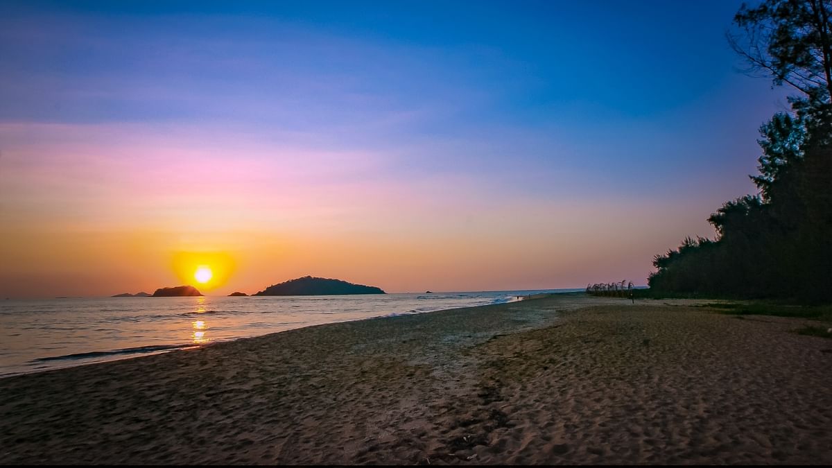 Devbagh Beach - Uttara Kannada district's top tourist destination, this beach is a popular hub for beach lovers. Credit: DH Photo