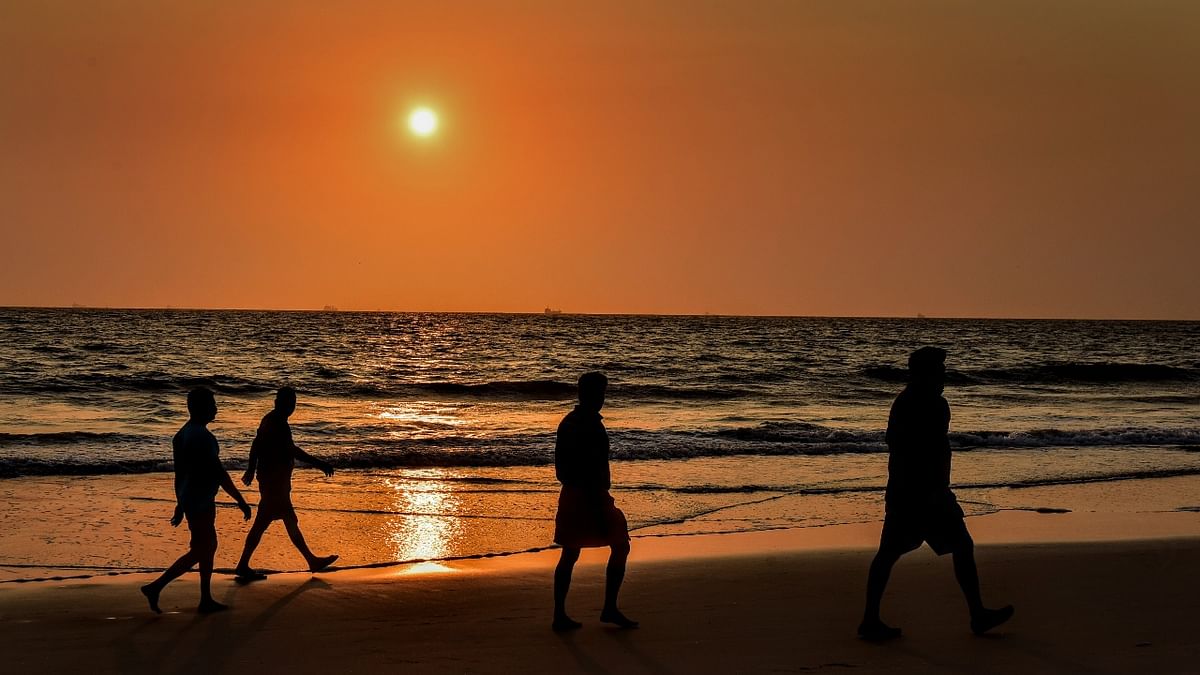 Panambur Beach –The Panambur beach is located in Mangalore and is known for its beautiful reflections of sunsets and sunrises in the dark waters of the Arabian Sea. Credit: Govindraj Javali