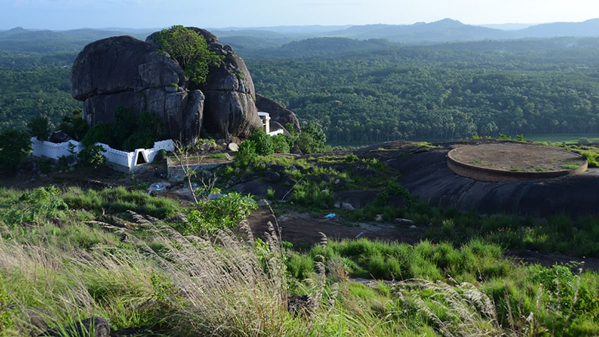Situated above 1000 feet sea level, it spreads across four hills, over 65 acres of multi-terrain landscape of South Kerala. Credit: Jayadevan Vayala