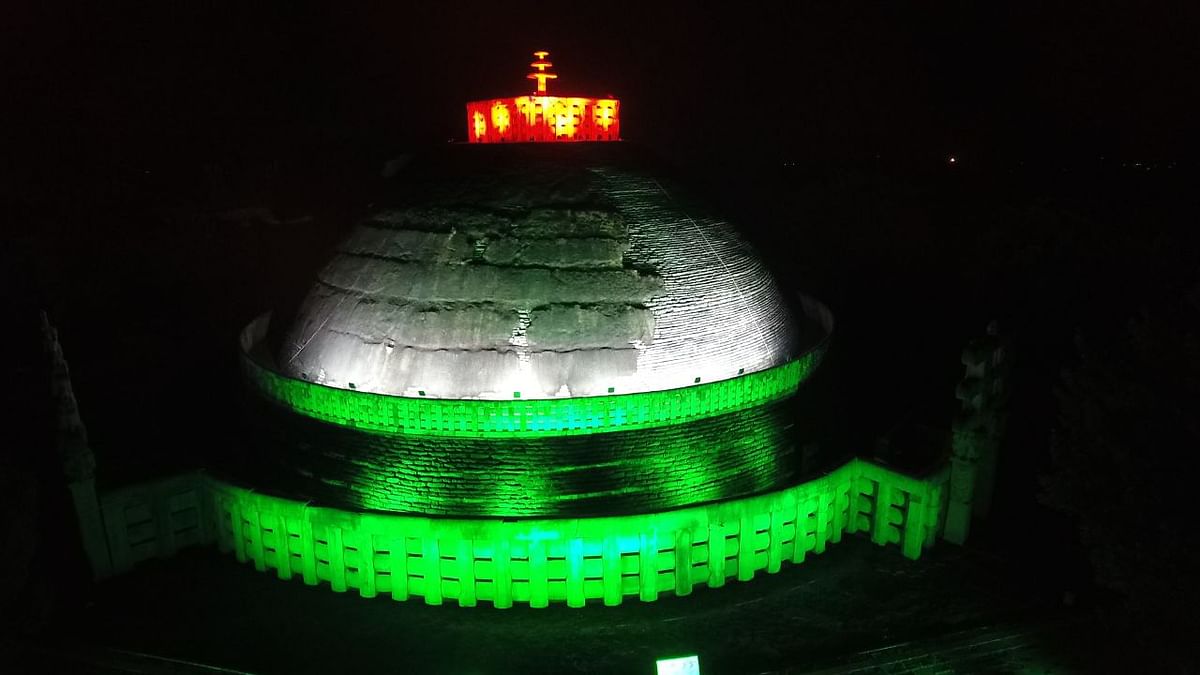Sanchi stupa in Bhopal. Credit: MHA