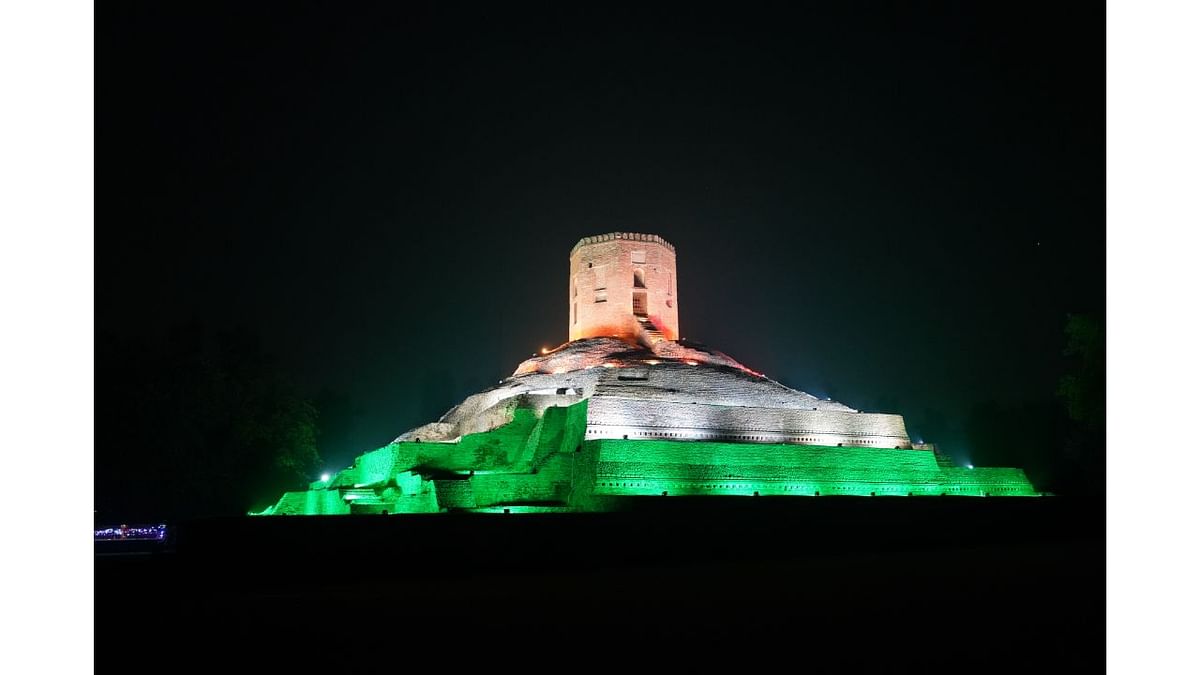 Ancient Buddhist Site known as Chaukhandi Stupa, Rajghat in Varanasi, Uttar Pradesh. Credit: MHA