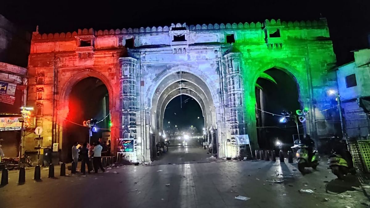Teen Darwaja or Tripolia gate in Ahmedabad, Gujarat. Credit: MHA