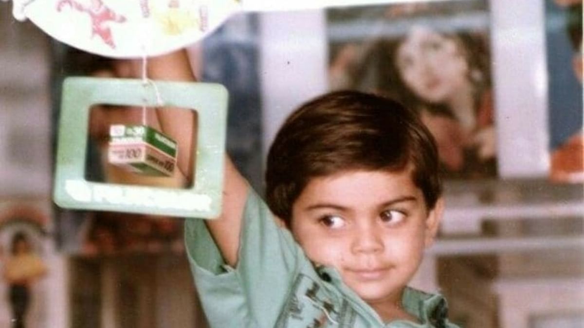 A picture of Virat Kohli as a young boy. Credit: Instagram/virat.kohli.forever___