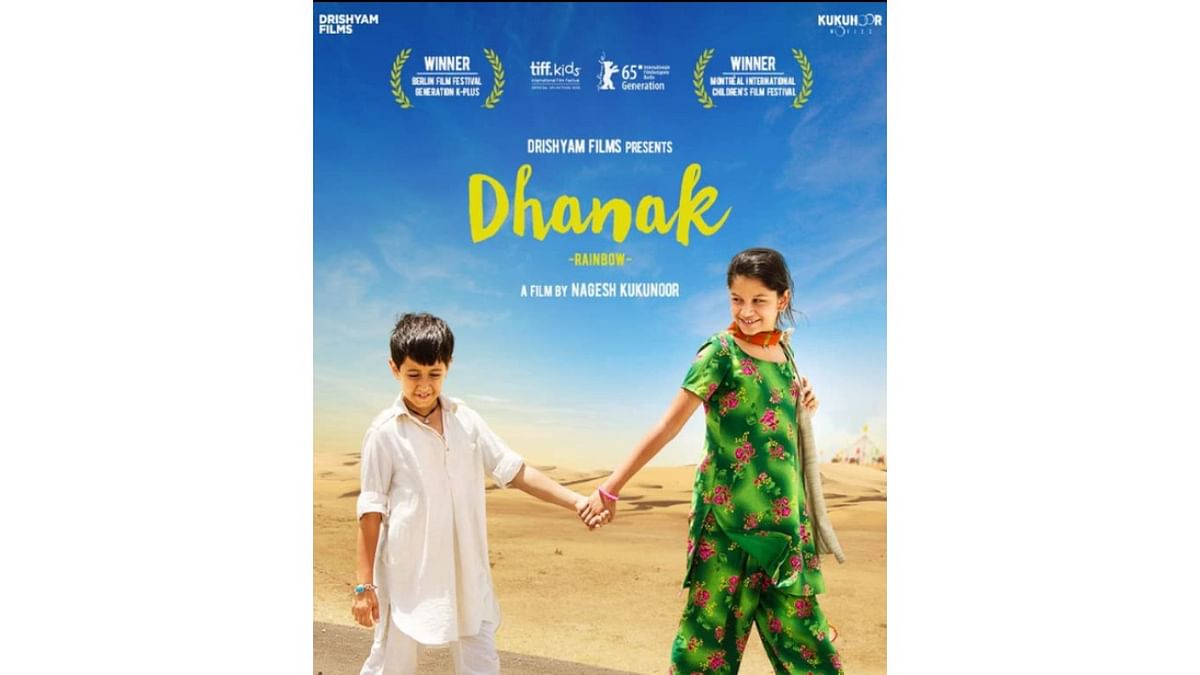 A story about sibling love and determination, Dhanak follows a brother-sister duo, who head on a journey to meet a superstar and encounter various characters along their way. Credit: IMDb