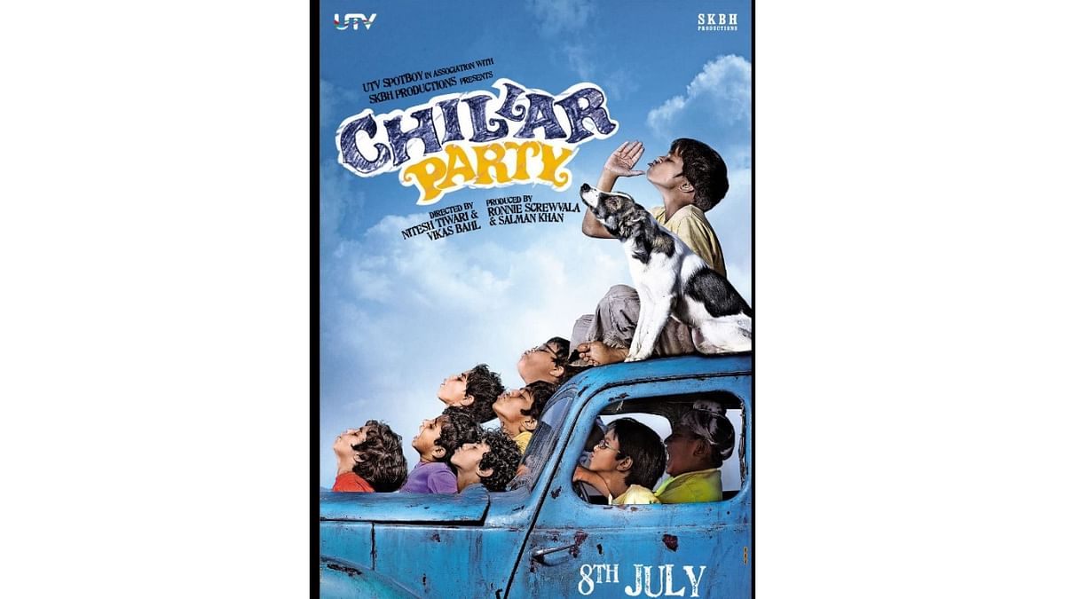 'Chillar Party' is the tale of a group of children from a residential complex and their friendship with a homeless boy Fatka, and his pet dog Bhidu. Credit: IMDb