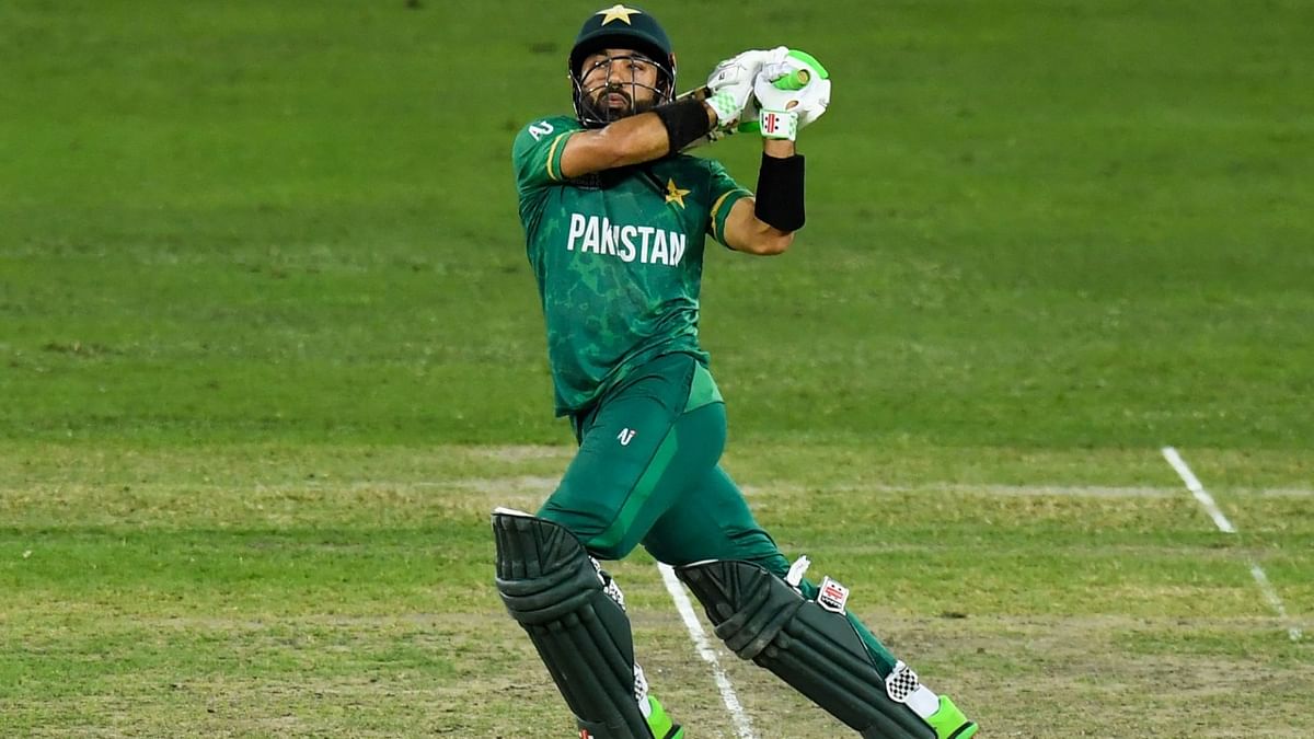 8 | Pakistan's Mohammad Rizwan top-scored with 67 in the semi-final loss against Australia despite spending two days in a hospital intensive care unit due to a chest infection | Credit: AFP Photo