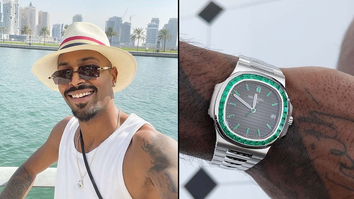 Hardik Pandya's Patek Philippe Nautilus Platinum 5711 what costs over ₹5 crore. Credit: Instagram/hardikpandya93