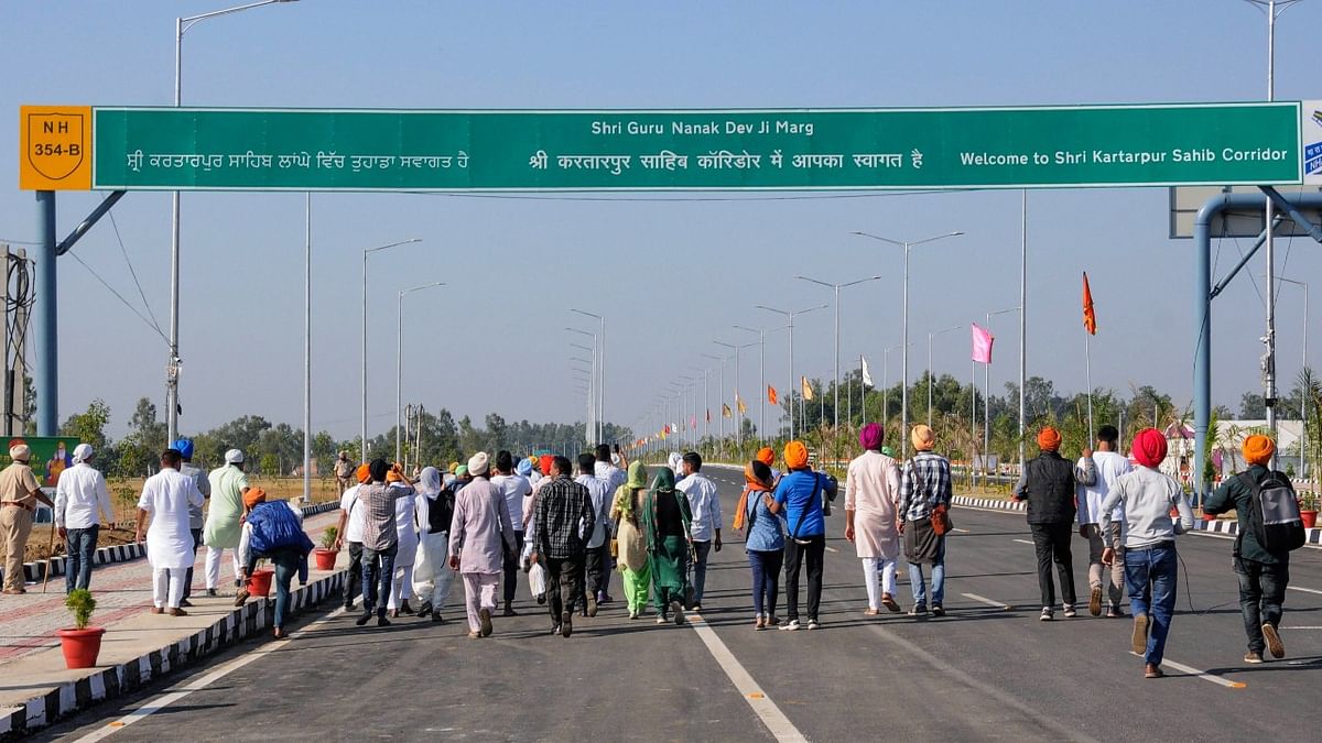 Home Minister Amit Shah announced the reopening of the Kartarpur Sahib corridor from Wednesday to allow Sikh pilgrims to visit Gurdwara Darbar Sahib in Pakistan. Credit: PTI Photo