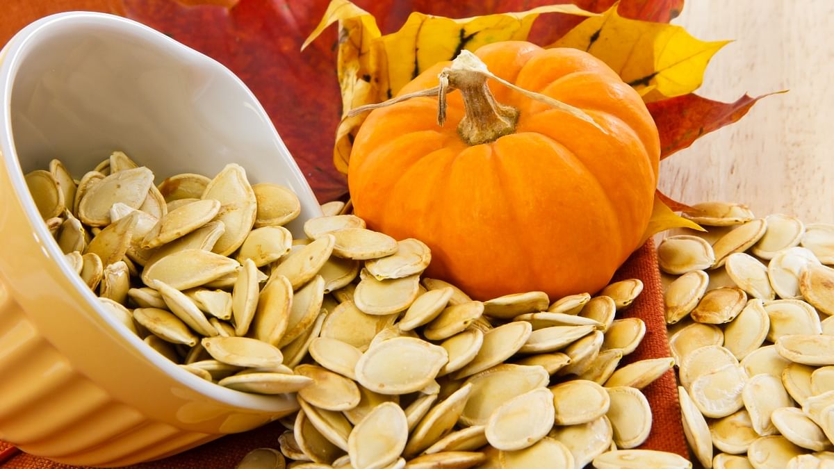 Pumpkin seeds are high in zinc and should be eaten raw for maximum nutritional benefits. Credit: Getty Images