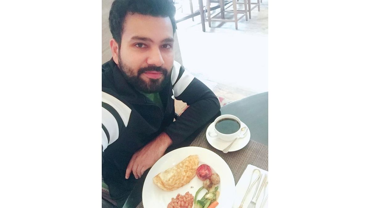 Despite being a vegetarian, Rohit Sharma is fond of eggs. Once, Rohit was challenged by his friend to eat 45 eggs which he completed with utmost ease. Credit: Instagram/rohitsharma45