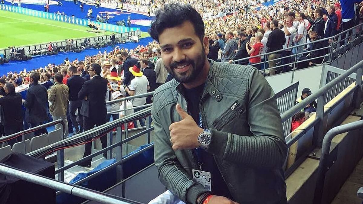 Apart from cricket, Rohit Sharma loves football the most and is an ardent fan of soccer club Real Madrid. Credit: Instagram/rohitsharma45