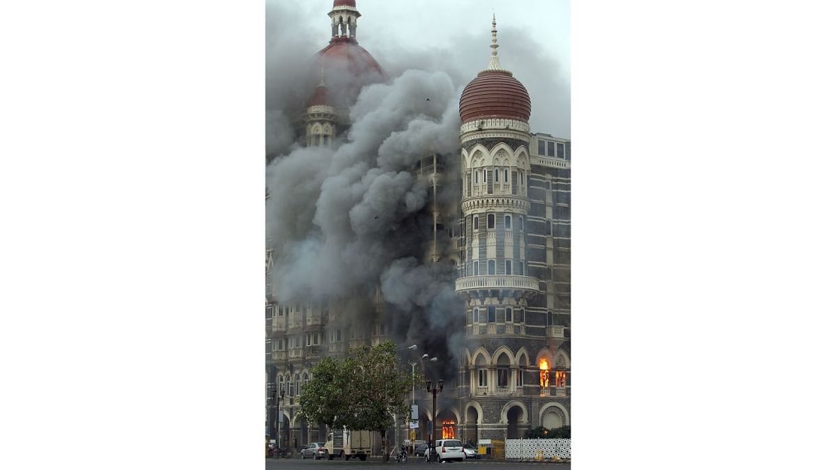 On 29th November morning, the situation was brought under control after NSG commandos secured the Taj Mahal Palace Hotel that killed 166 people and injured over 300. Credit: AFP Photo