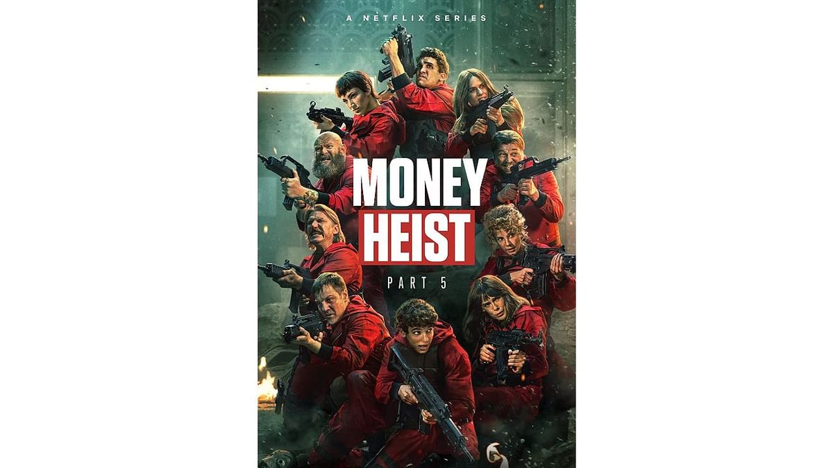 Money Heist: Season 5 – One of the most streamed shows on Netflix, Spanish crime thriller Money Heist is back with its fifth and final season, featuring a group of ingenious criminals who launch ambitious heists under the supervision of ‘The Professor’ (Alvaro Morte). Credit: Netflix