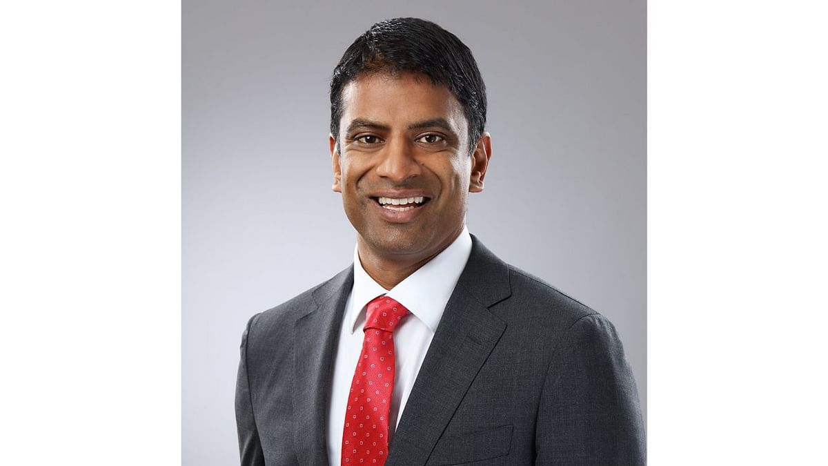 In February 2018, Vasant (Vas) Narasimhan was made CEO of Swiss pharmaceutical giant Novartis. Credit: Twitter/@DCATvci