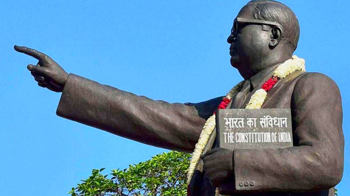 “If I find the constitution being misused, I shall be the first to burn it” - Dr. BR Ambedkar. Credit: Twitter/@MissionAmbedkar