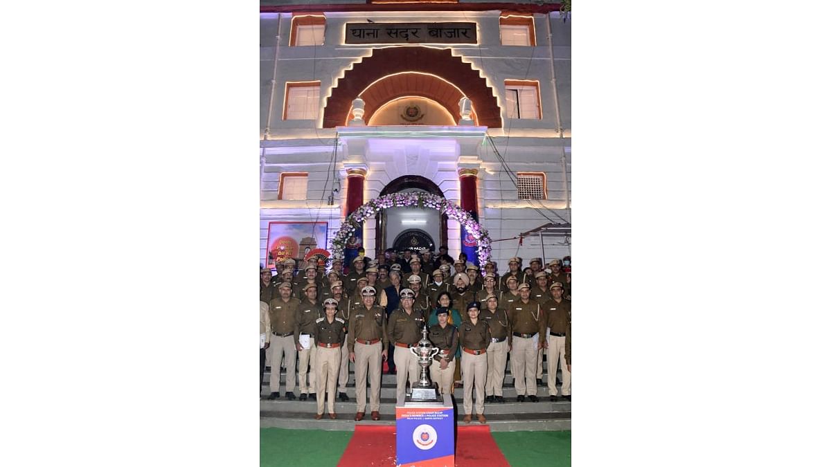 Delhi's Sadar Bazar police station was announced as the best police station across the country this year by the Ministry of Home Affairs. Credit: Delhi Police