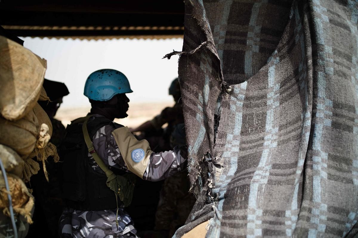Seven United Nations peacekeepers in Mali were killed, when a logistical convoy struck an explosive device while heading to Sevare in the centre of the country. Credit: AFP Photo