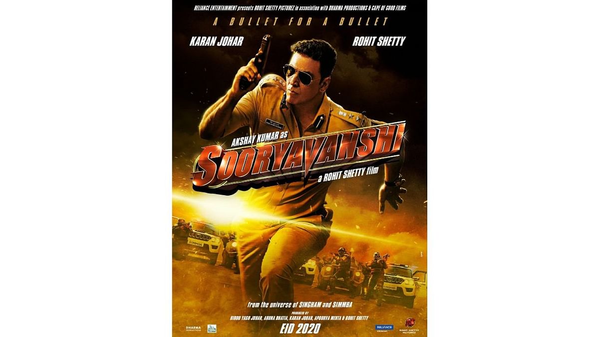 Akshay Kumar and Katrina Kaif starrer cop drama “Sooryavanshi” took the third spot on the list.