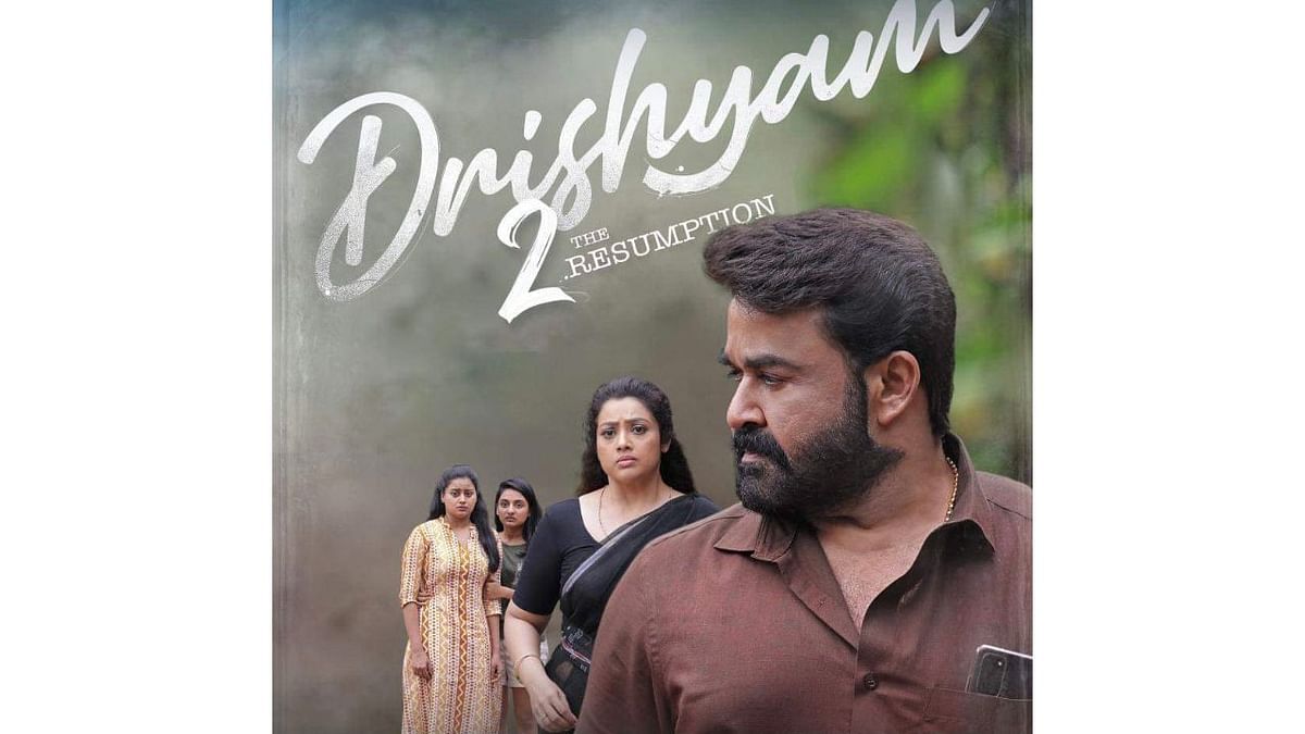 Malayalam superstar Mohanlal's “Drishyam 2” took the ninth spot. Credit: Special Arrangement