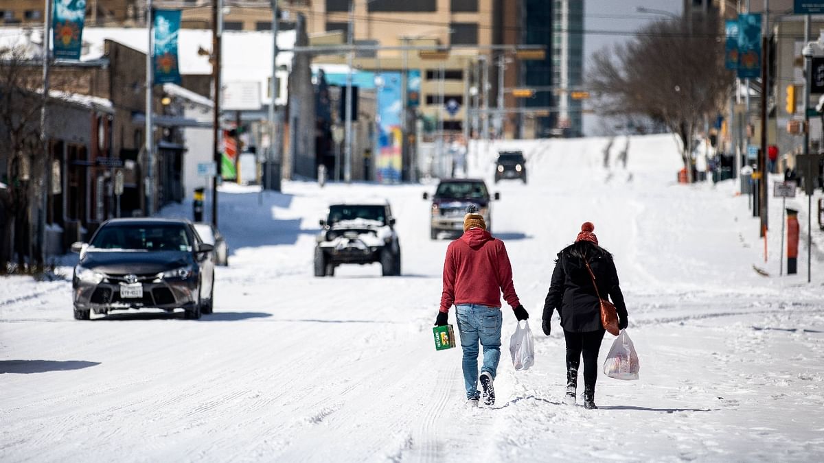 US’s Texas state was hit by a blazing cold wave in February that killed over 100 and left millions without power in bone-chilling weather. Credit: AFP Photo