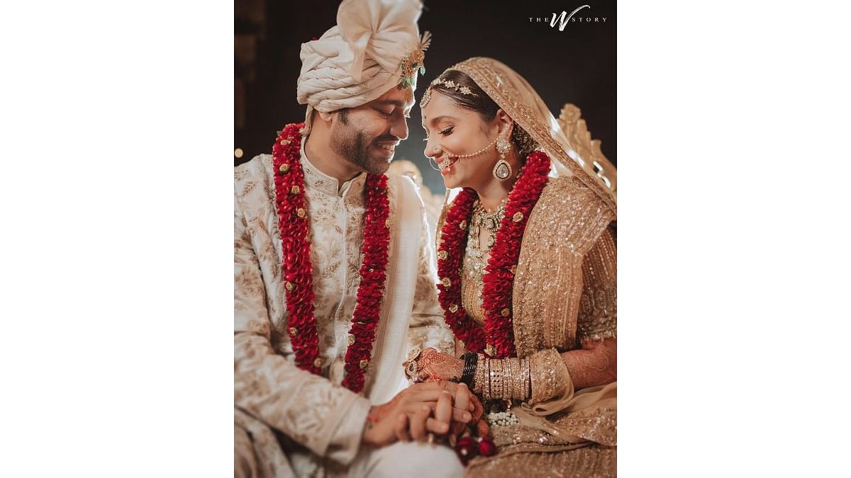 Ankita took to Instagram and shared adorable pictures from the wedding. Credit: Instagram/lokhandeankita