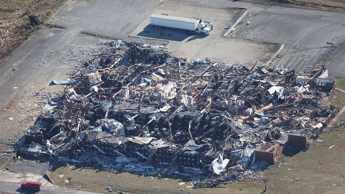 Several people died in Kentucky from devastating tornadoes that left a trail of destruction across the US state. Credit: AFP Photo