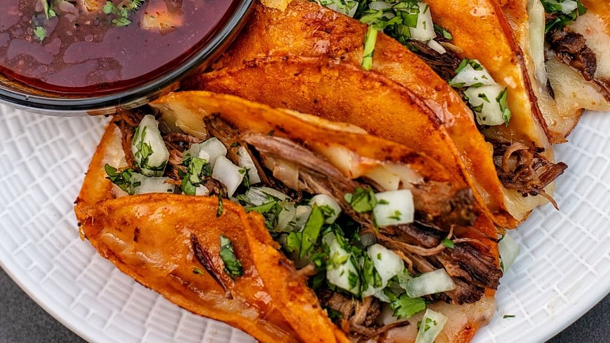 Birria Tacos have been the most trending food of 2021 globally. Credit: Twitter/@peculiaraddison