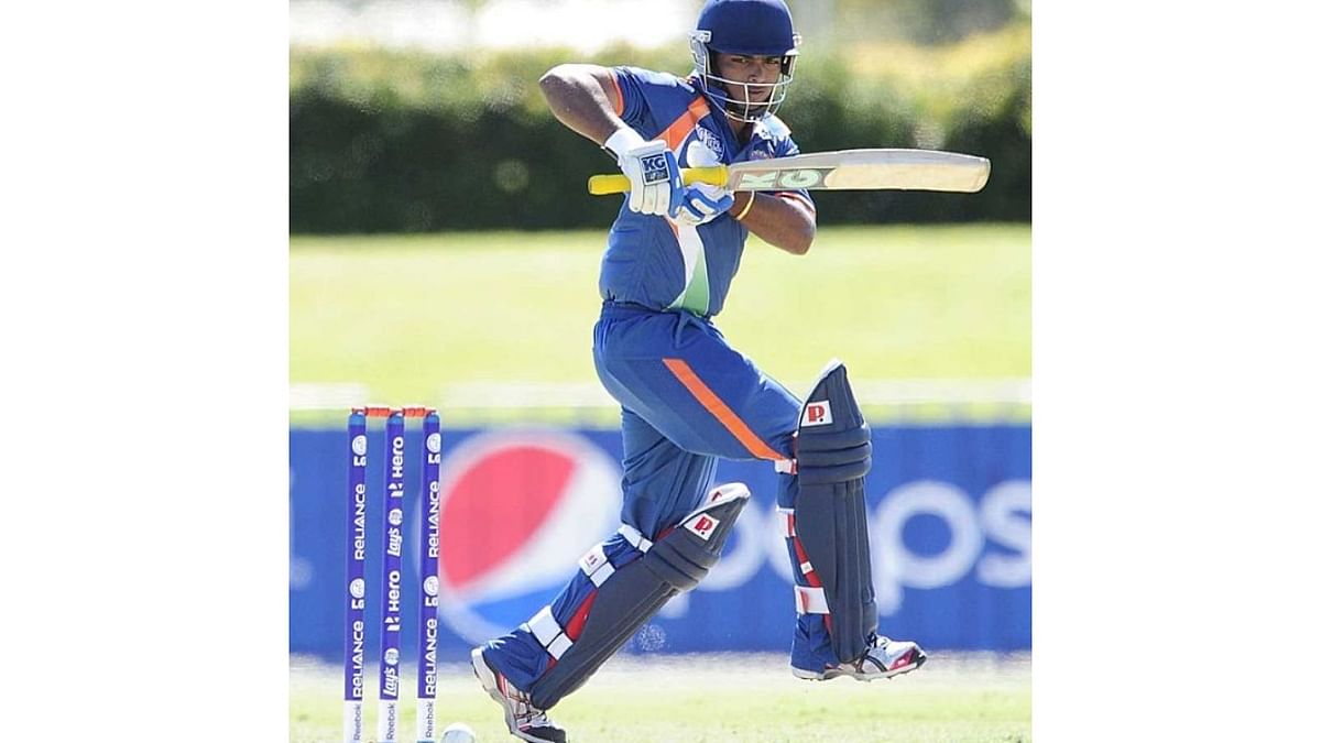 Stylish left-handed batsman Vijay Zol led India's 15-man squad in the Under-19 World Cup in 2014. Credit: Instagram/allthingscricket