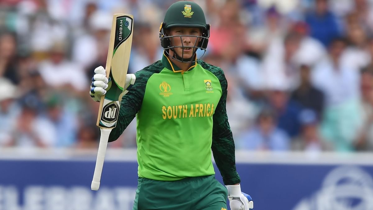 South Africa's Rassie Van Der Dussen ranks ninth with 1054 runs. Credit: AFP Photo
