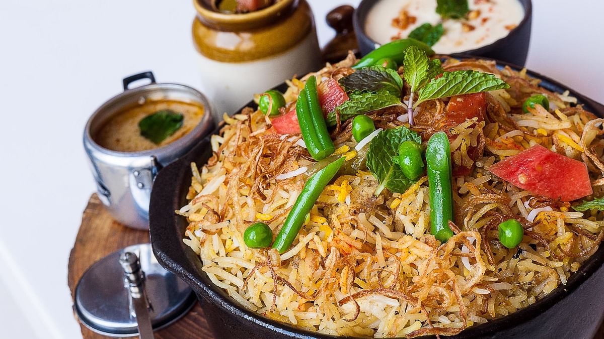 When it came to India's top dishes in 2021, biryani continued its winning steak and topped the chart for the sixth consecutive year. Credit: DH Pool Photo