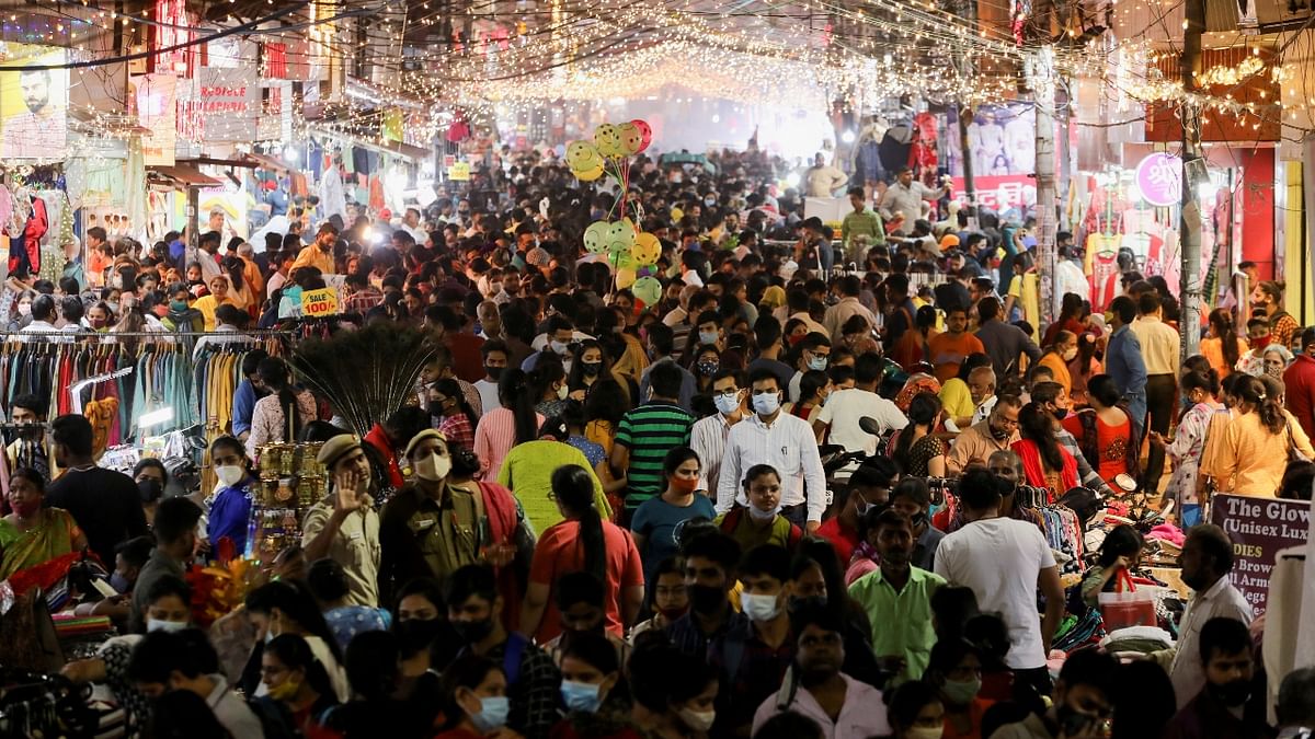 India: Amid a rise in coronavirus cases and the threat of its Omicron variant, the Delhi Disaster Management Authority (DDMA) directed district magistrates to ensure no Christmas and New Year gathering takes place in the national capital. Credit: Reuters Photo