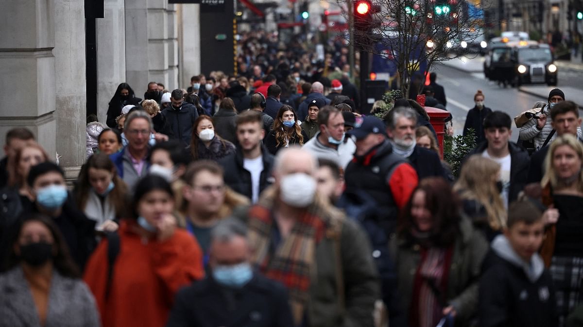 Shoppers walk along Regent Street, amid the coronavirus disease (COVID-19) outbreak in London, Britain. Credit: Reuters Photo