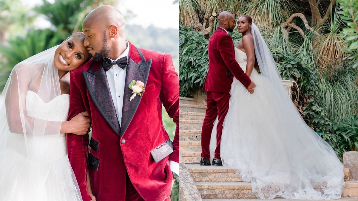 Emmy-nominated actor Issa Rae has tied the knot with her longtime beau and businessman Louis Diame in a destination wedding in France. Credit: Instagram/issarae