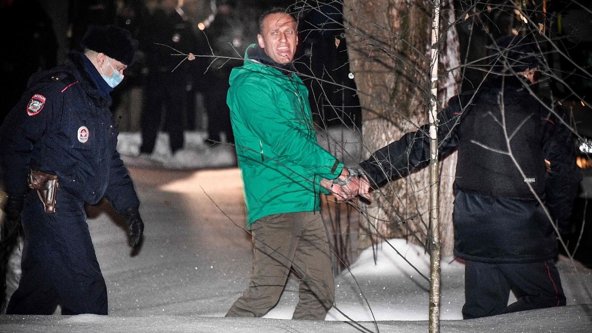 On January 17, the Kremlin's most prominent critic Alexei Navalny was arrested on returning to Moscow, five months after being treated in Germany following a poisoning attack he blames on Russian President Vladimir Putin. Credit: AFP Photo
