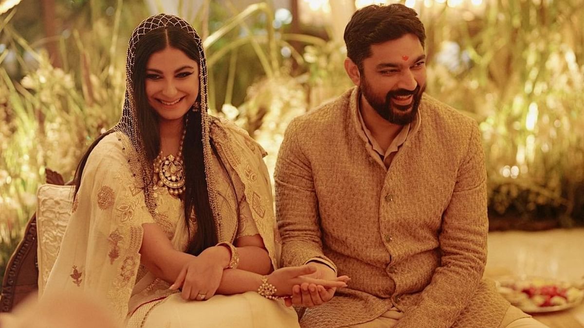 Producer Rhea Kapoor tied the knot with her long-time boyfriend Karan Boolani in a hush-hush ceremony at her father, Anil Kapoor's Juhu residence in Mumbai on August 14, 2021. Credit: Instagram/karanboolani