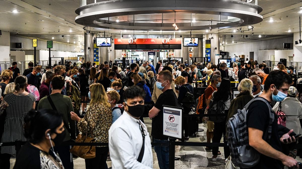 Many Americans have been scrambling to come back home after the Christmas and New Year celebrations and are stranded at the airport. Credit: AFP Photo