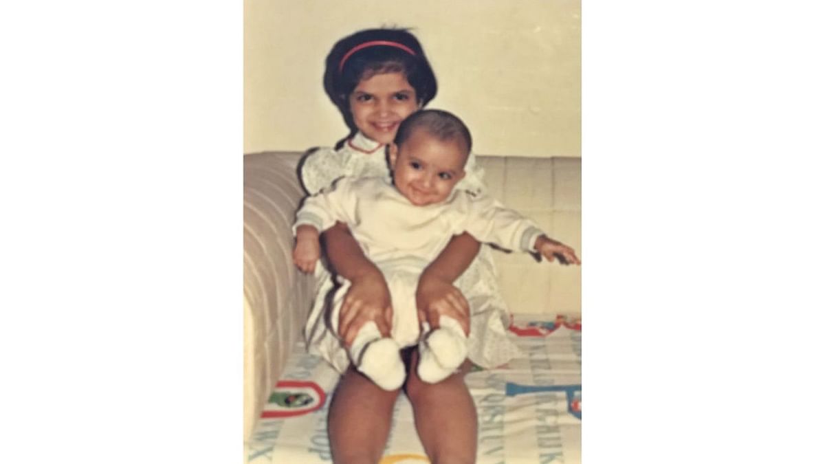 A young Deepika, with her sister Anisha Padukone. Credit: Instagram/deepikapadukone