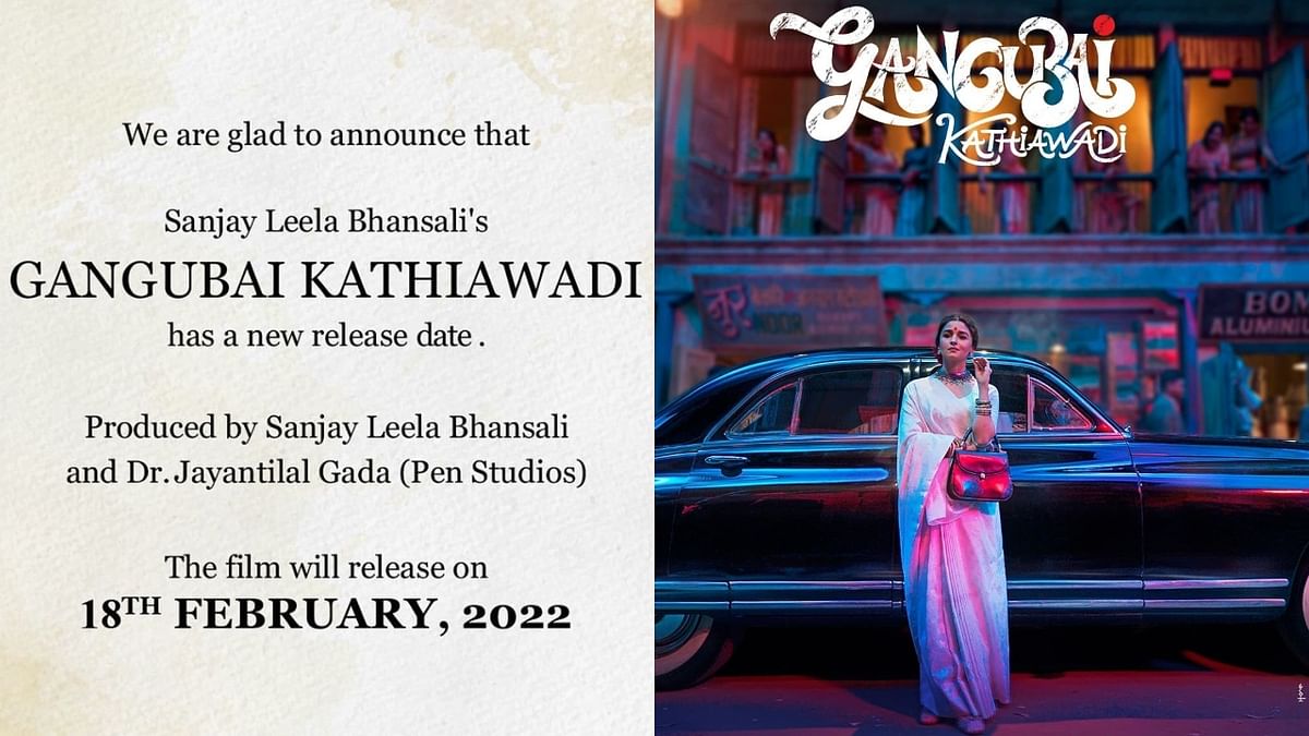 Alia Bhatt's 'Gangubai Kathiawadi', has already been postponed multiple times due to the Covid-19 pandemic. The movie which was earlier scheduled to release on January 6, 2022, has been pushed again to February 18, 2022. Credit: Special Arrangement