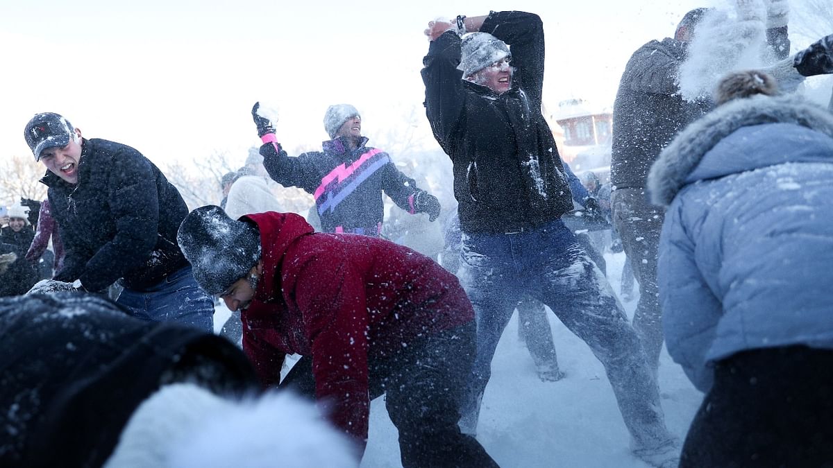 Snomicron 2022: Snowball battle held in US amid record snowfall; See pics