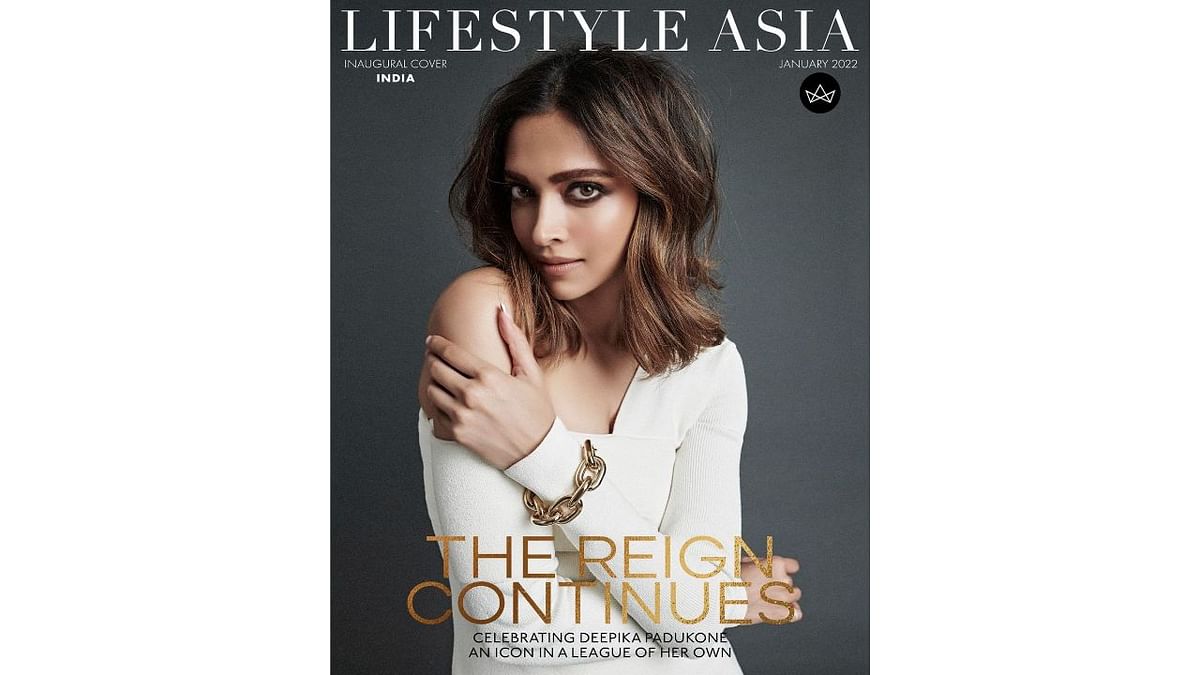 One of the highest-paid female celebrities, Deepika Padukone sizzles on the cover of Lifestyle Asia India's inaugural issue for January 2022. Credit: Instagram/lifestyleasiaindia