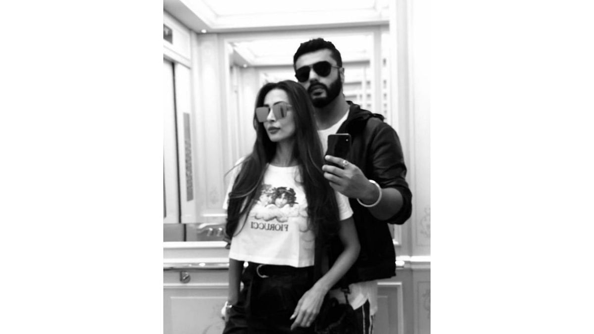 While media reports surfaced claiming all is not well between the couple and that they have decided to part ways after being in a relationship for over four years, Arjun was quick to respond and rubbished break-up rumours with a mirror selfie with Arora. Credit: Instagram/arjunkapoor