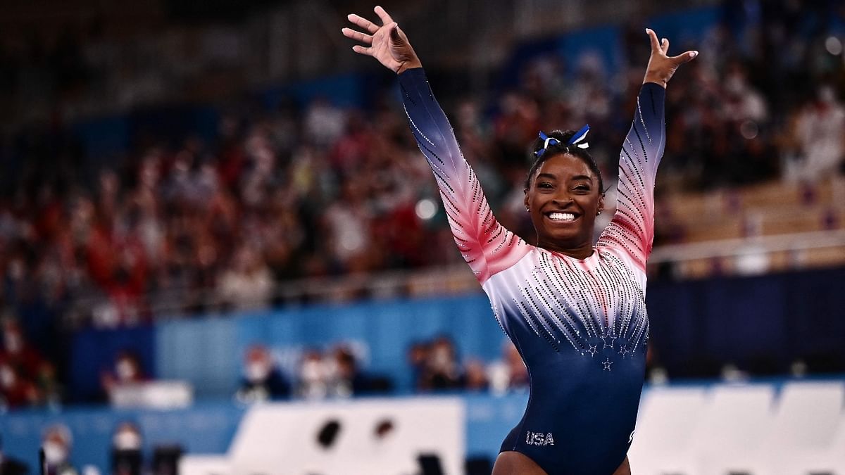 American gymnast Simone Biles ranks fourth with $10.1 million earnings. Credit: AFP Photo