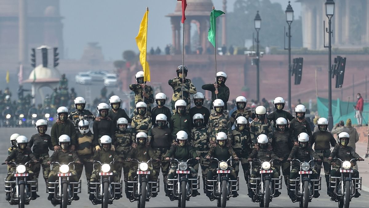 Just like last year, this year also the Republic Day parade will see only 24,000 people in attendance due to the present Covid-19 situation in the country. Before the pandemic, around 1.25 lakh people were permitted to attend the parade. Credit: PTI Photo