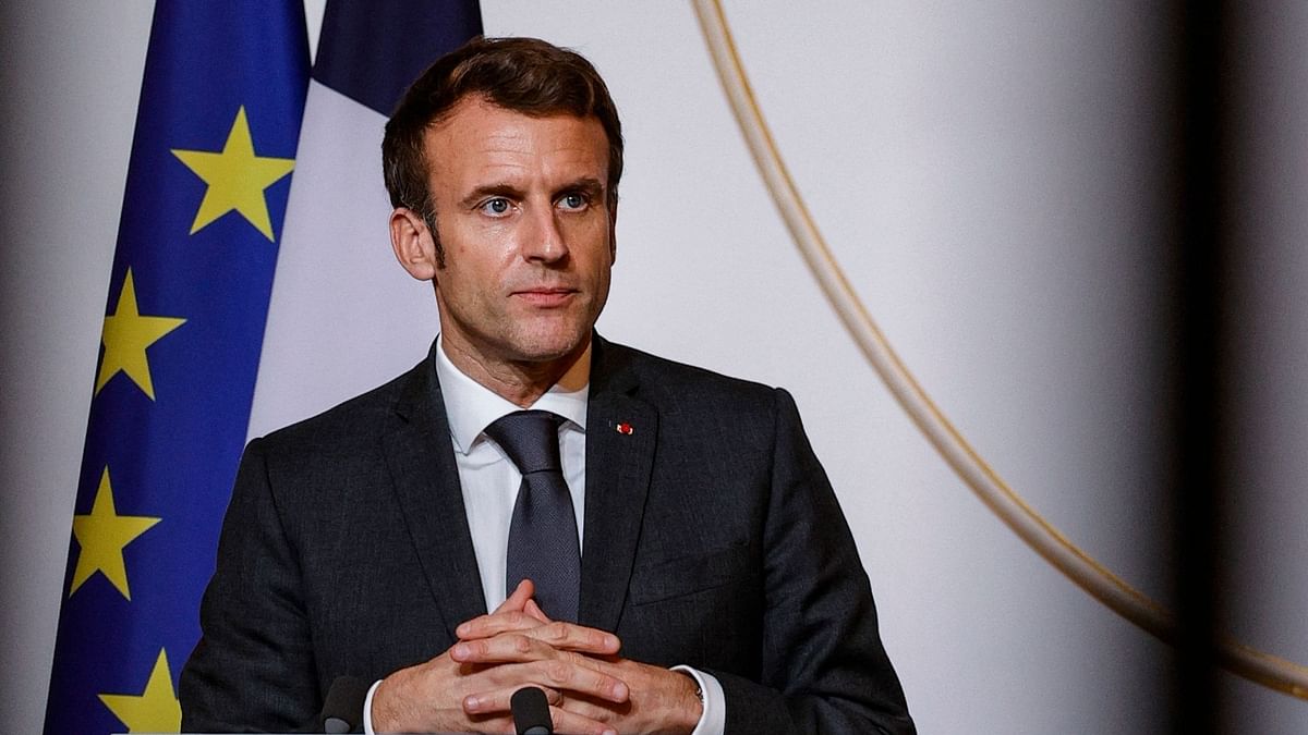 French President Emmanuel Macron stood at number 11 with 34% approval ratings. Credit: AFP Photo